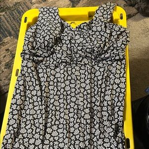 Cato Black and White Floral Dress